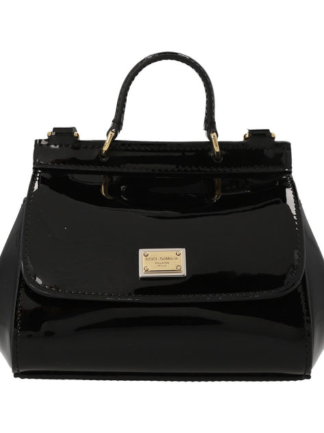 DOLCE & GABBANA ドルチェ＆ガッバーナ Black  'Mini Sicily' handbag ガールズ 秋冬2023 EB0003A106780999 ju